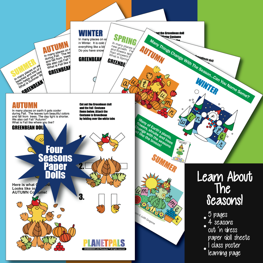 Planetpals Learn About the Four Seasons Activity